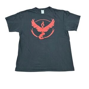 Pokemon Go Team Valor Pokeball T shirt Red Black Tag XL‎